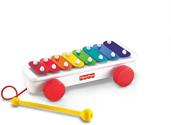 Fisher Price Baby Trio - Ringpyramide Bauklötze Xylophon Musik und Motorik